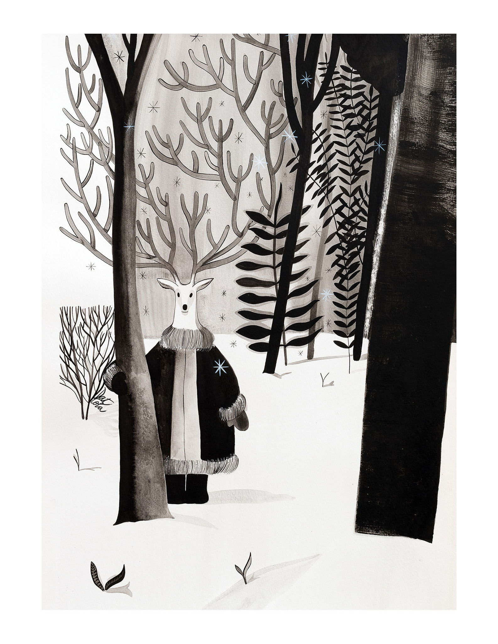 00chiaradattola AForestTale inked ARTprojectAForestTale inked bookproject1896