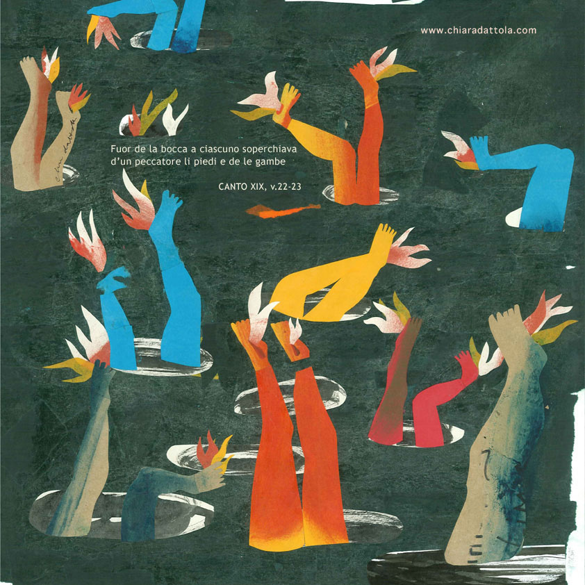 Dante's hell - collage