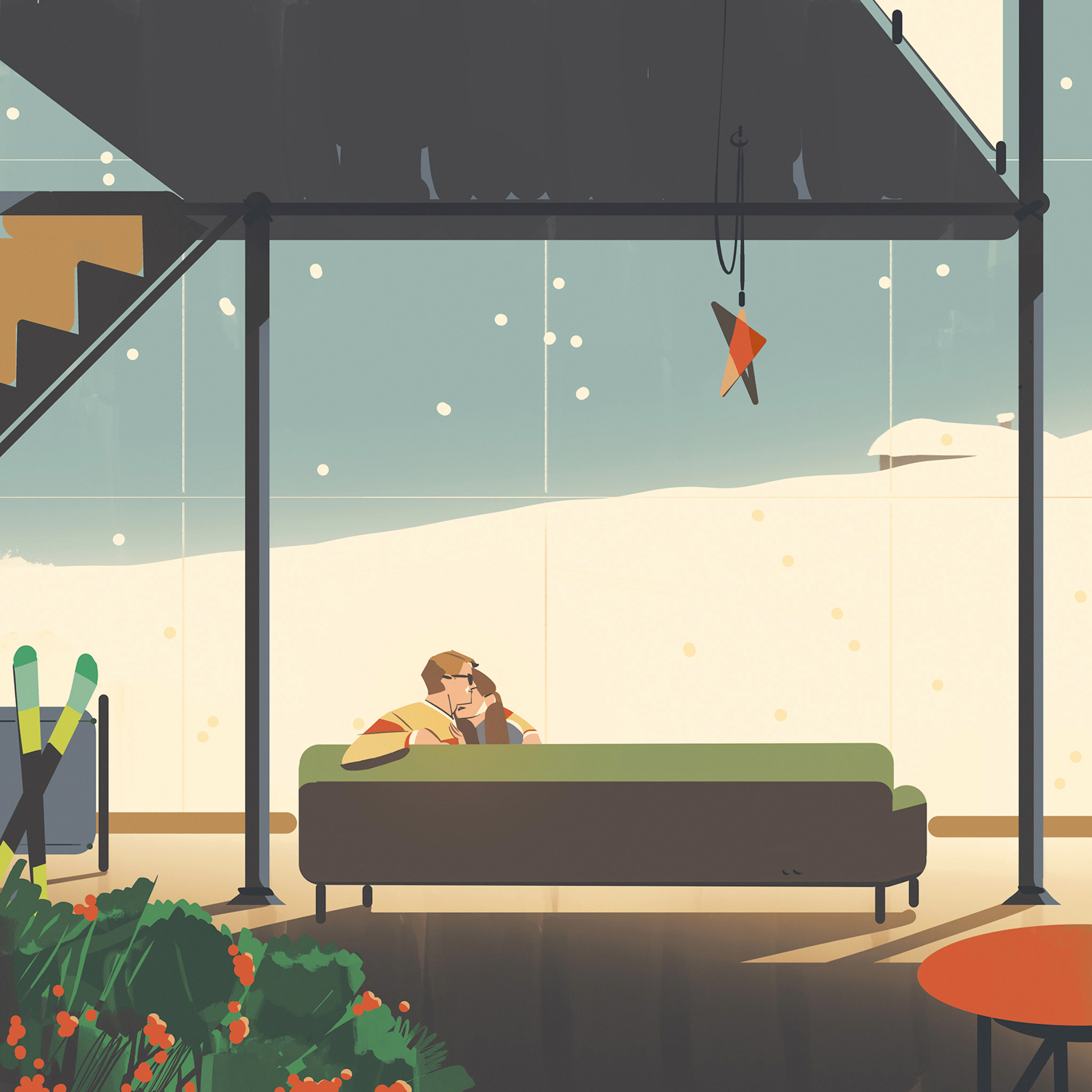 GiovanniDaRe Couple Winterscene