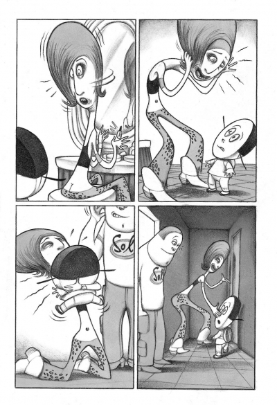 Tavole originali di "Pastille", Parigi, Editions du Seuil